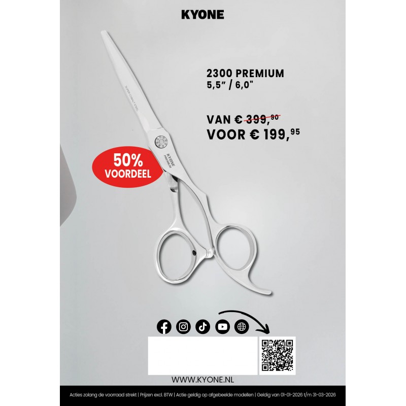 ACTIE KYONE 2300 PREMIUM SCHAAR 5.5 ACTIE KYONE 2300 PREMIUM SCHAAR 5.5